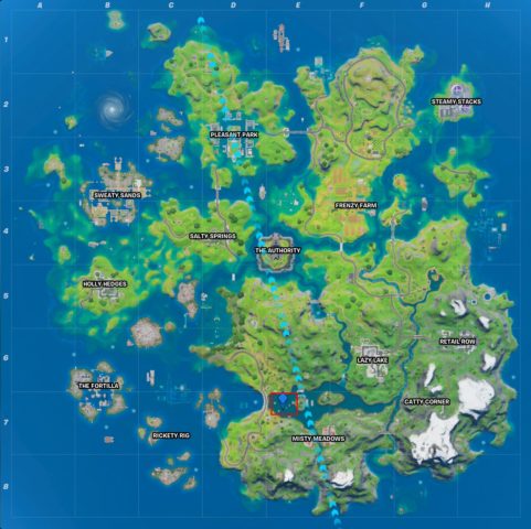 Powerboat Mayhem location in Fortnite Chapter 2 Season 3