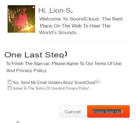 Soundcloud - How to open a free account.