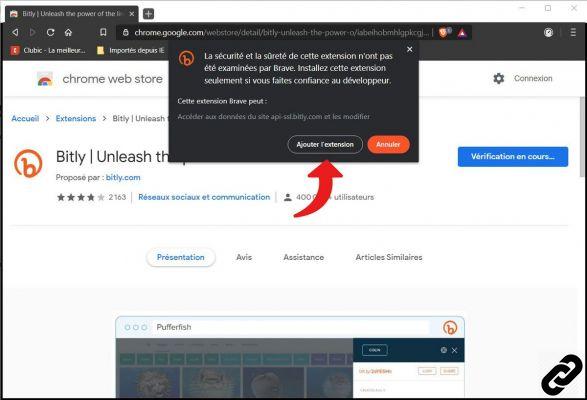How to install an extension on Brave?