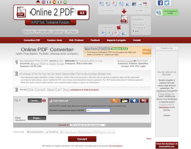 Come sbloccare un PDF