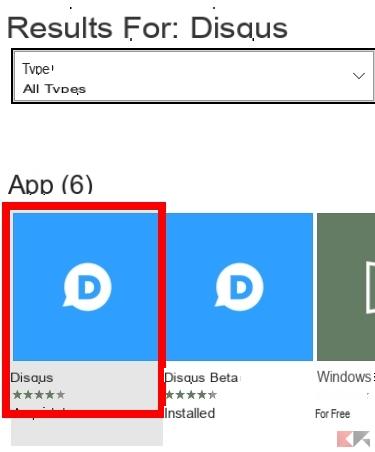 Utilizzare Disqus su Windows 10