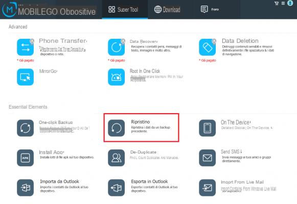 Fare Backup e Ripristino Android sul PC   –