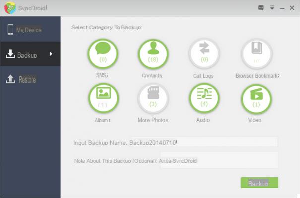 Fare Backup e Ripristino Android sul PC   –