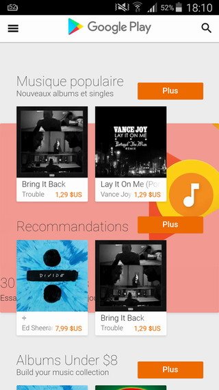 Como comprar música no Google Play