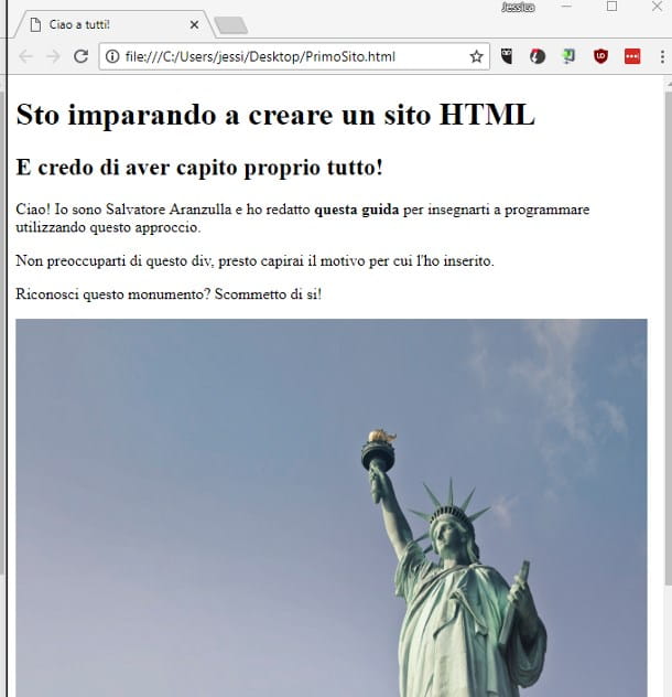 How to create an HTML website