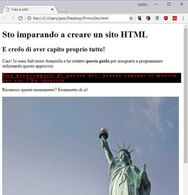 How to create an HTML website