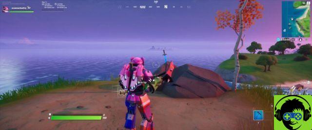 Where to look for Skye's sword in a stone found in Fortnite Chapter 2 Season 2 Highlights