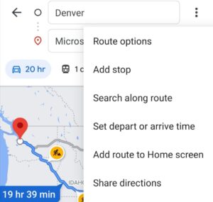 Google Maps: how to save a route