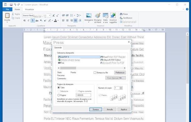 Come salvare un documento in PDF