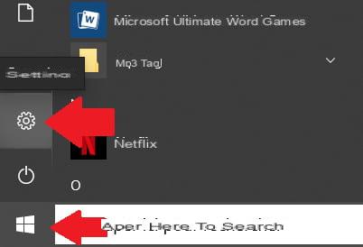 Desligue as notificações sonoras no Windows 10