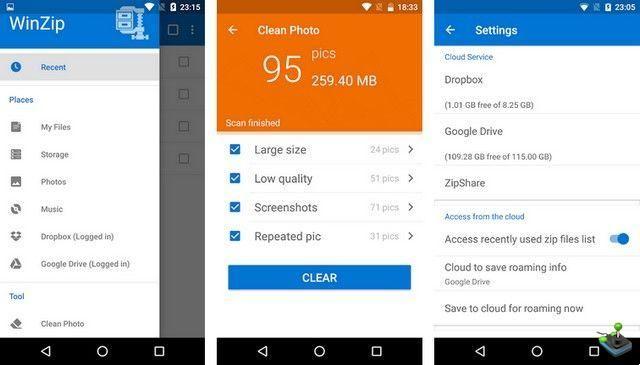 Top 5 aplicativos zip, rar e unzip para Android