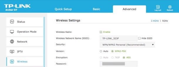 Cómo configurar la contraseña de WiFi