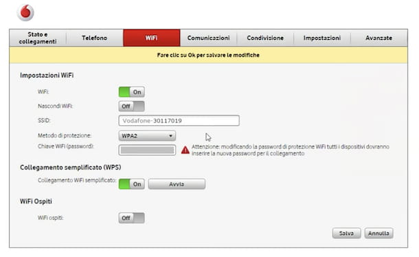 Cómo configurar la contraseña de WiFi