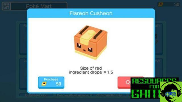 Guía Pokemon Quest : Todas las Decoraciones de la Base