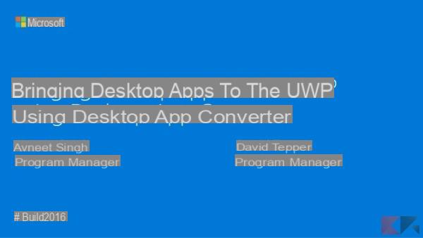 I ‘vecchi’ programmi desktop potranno diventare app per Windows 10