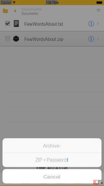 Aprire archivi ZIP e RAR su iPhone e iPad