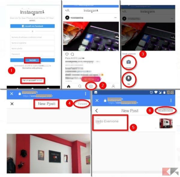 Faça upload de fotos para o Instagram sem usar o aplicativo