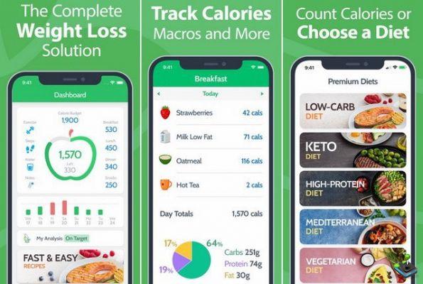 Os melhores aplicativos de dieta e nutrição para iPhone