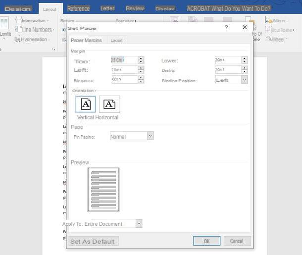 Comment définir les marges Word