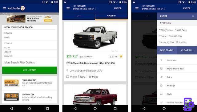 10 melhores aplicativos de compra de carros para Android