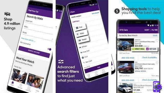 10 melhores aplicativos de compra de carros para Android