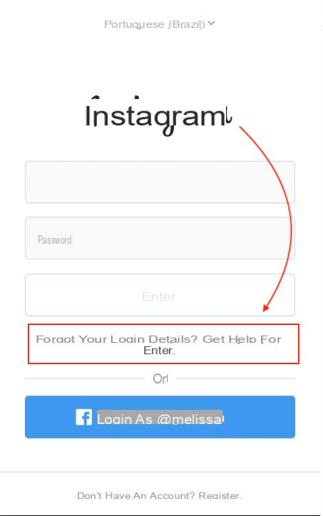 Comment récupérer le mot de passe Instagram