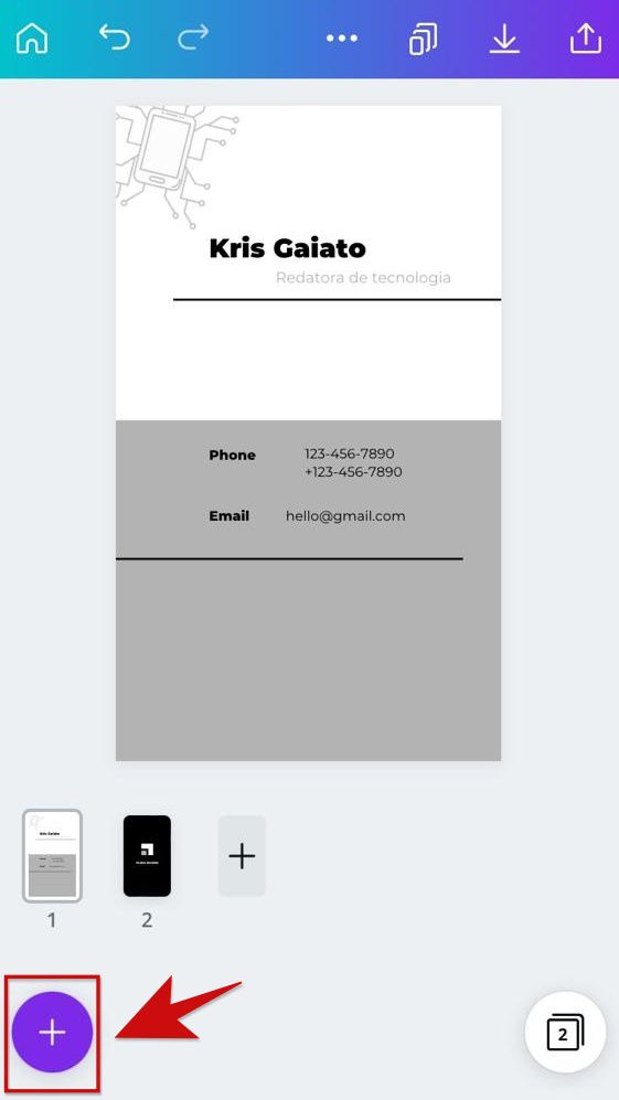 How to create a digital business card on mobile