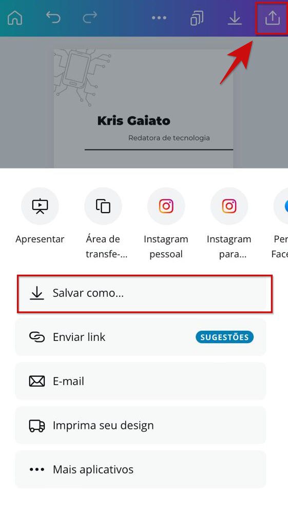 Como criar um cartão de visita digital no celular