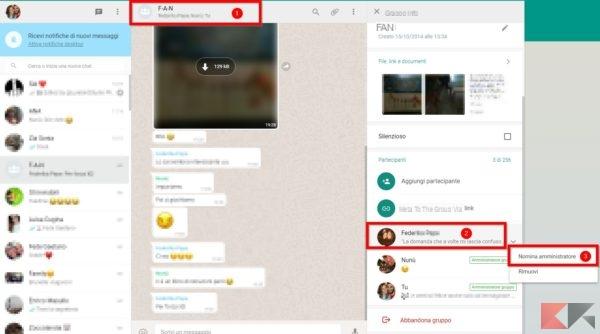 Ajouter plusieurs administrateurs dans un groupe Whatsapp