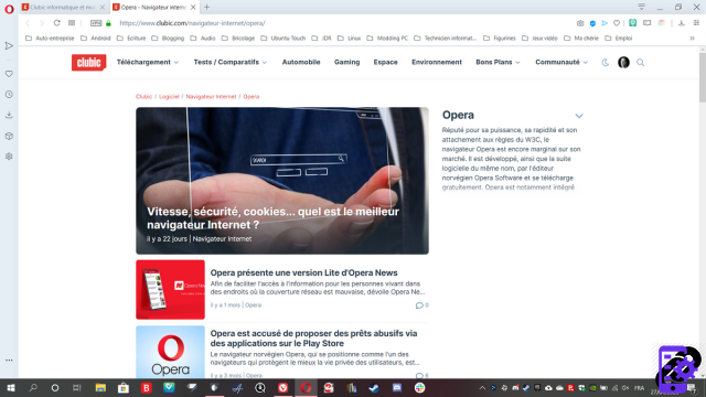 Como adicionar um site aos favoritos no Opera?