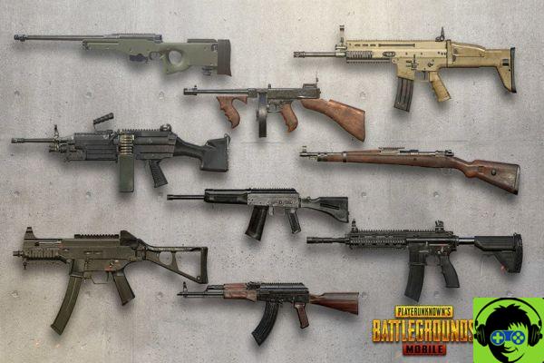 Las mejores armas y accesorios en PUBG