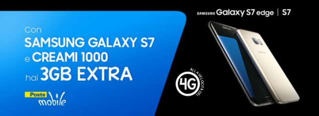 Samsung Galaxy S7 and S7 Edge on offer with PosteMobile!