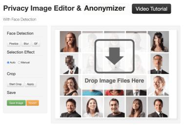 How to easily blur faces in a crowd photo on computer and smartphone