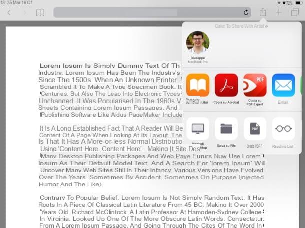 How to save PDF to iPad