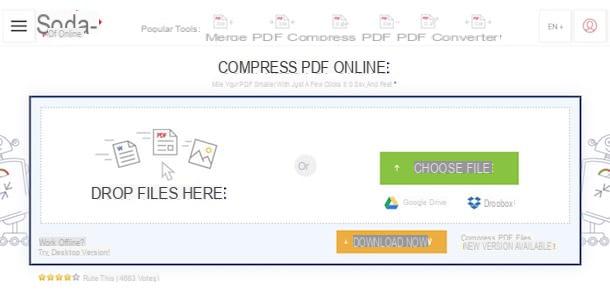 Venha comprimir PDF online