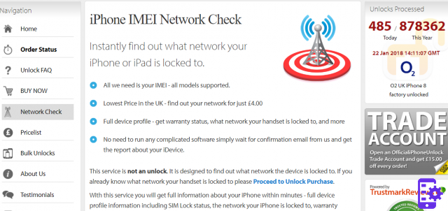 Como verificar o iPhone via IMEI