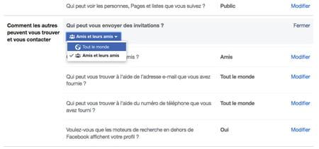 Facebook invitation: how to display the button