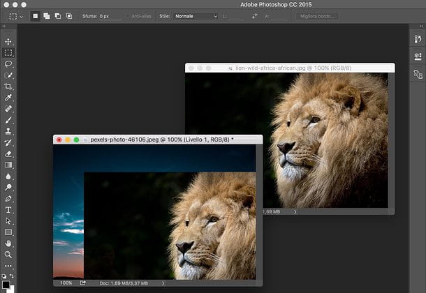 How to merge two photos with Photoshop