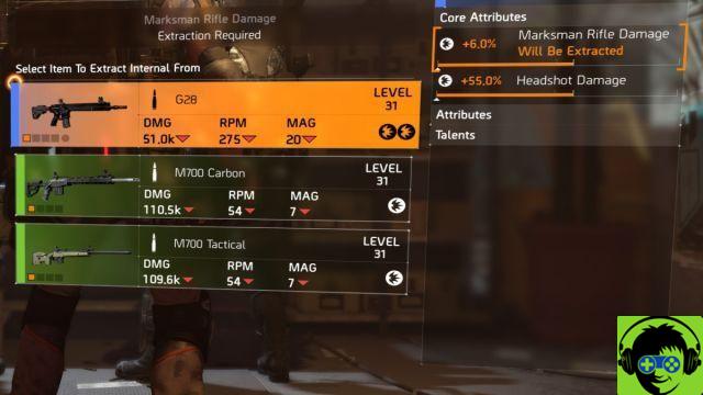 Come utilizzare la tabella di ricalibrazione in The Division 2