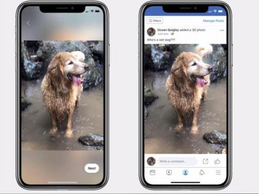 Então você pode criar fotos 3D e publicá-las no Facebook