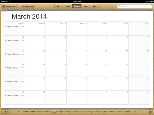 Synchronize Google Calendar with iPad