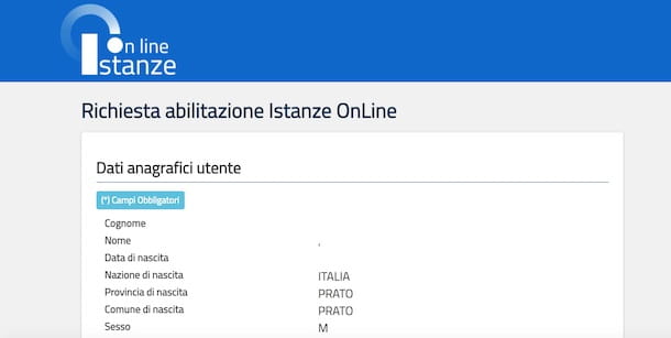 How to register on Instanze OnLine