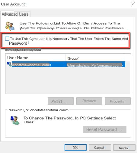 Come Togliere Password PC Windows 10   –