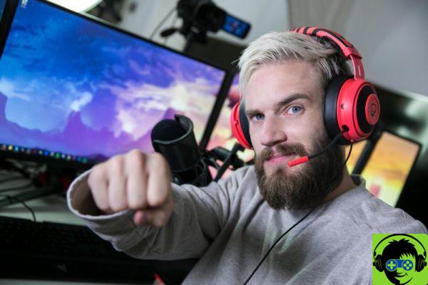 Configuração de jogos e streaming PewDiePie