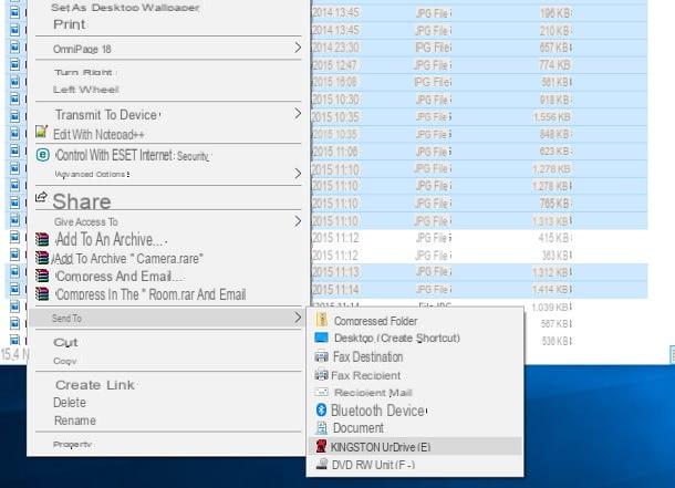 Comment transférer des photos d'un PC vers une clé USB