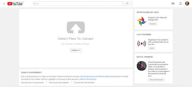 Come caricare video su YouTube