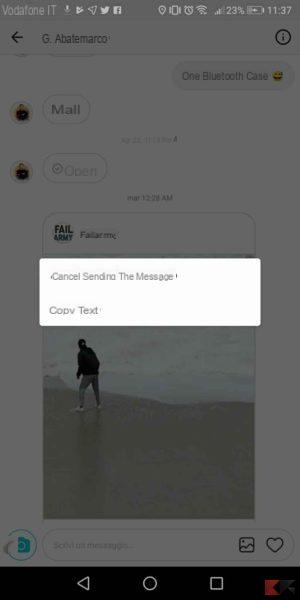 Comment supprimer les messages Instagram