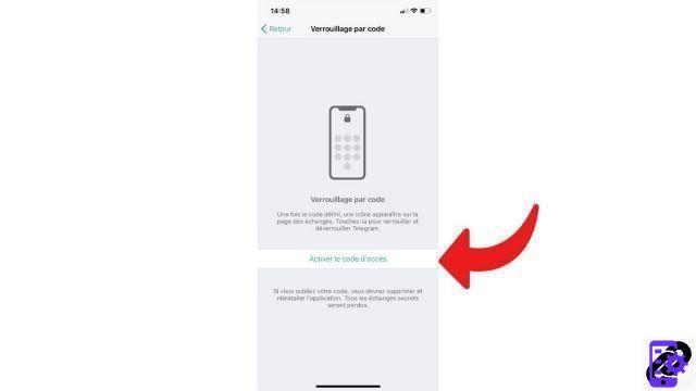 How to lock Telegram on your smartphone with a password?