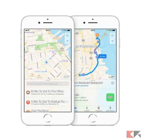 Google Maps vs Apple Maps: the differences