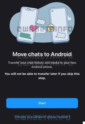 WhatsApp is about to introduce the transfer of chats to another number